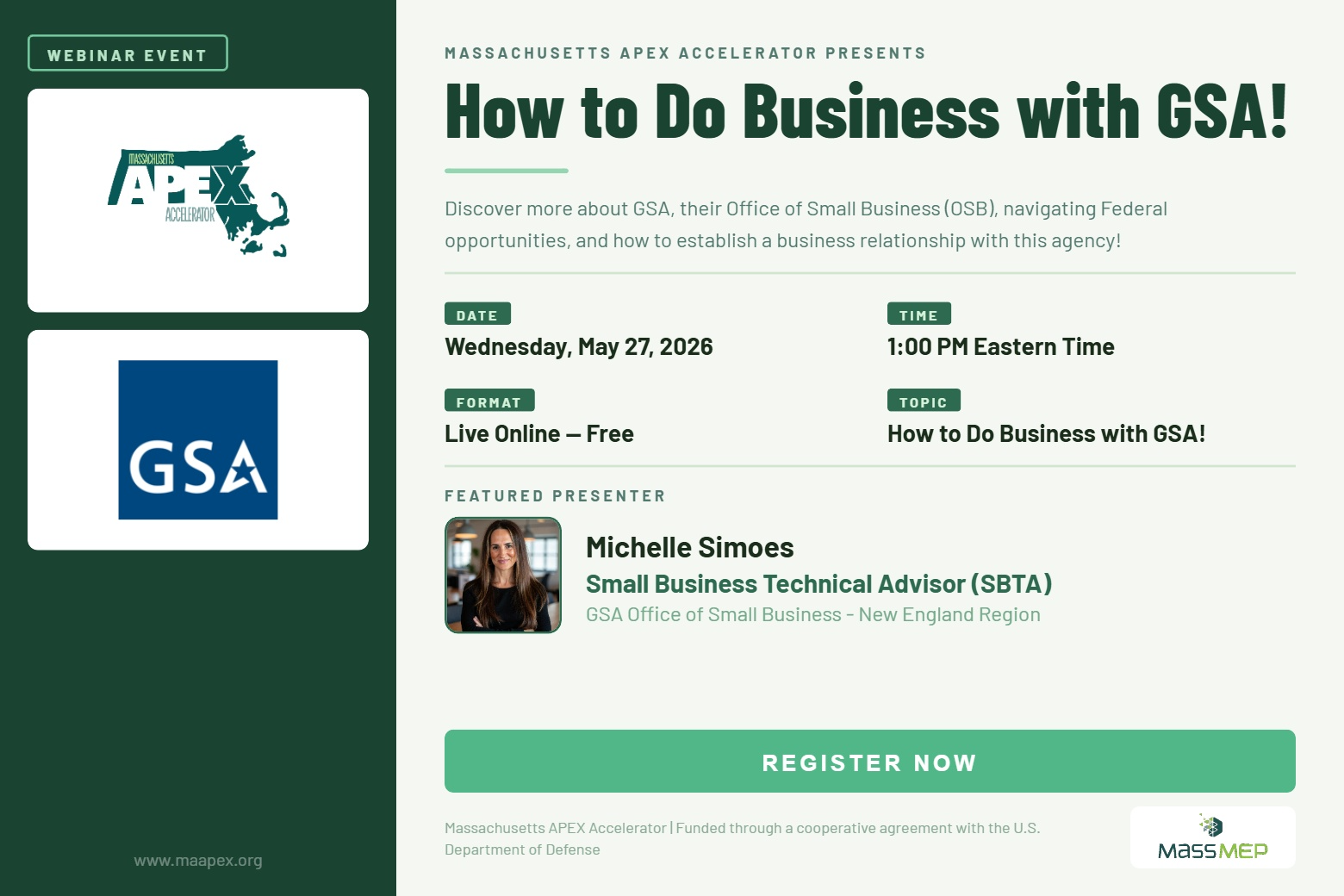 Flyer titled, "How to do business with GSA!"