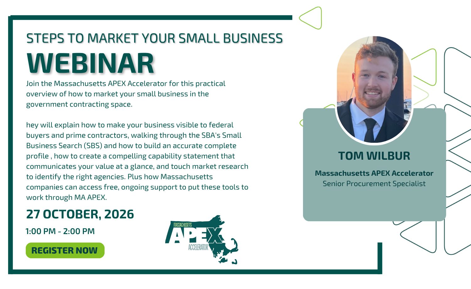 Steps to Market Your Small Business webinar graphic
