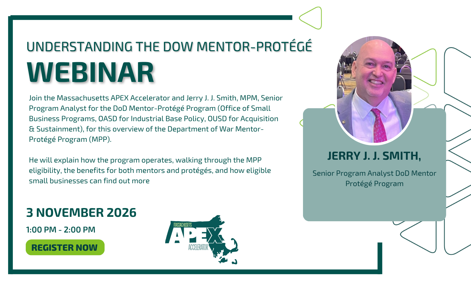 Understanding the DoW Mentor-Protégé webinar graphic
